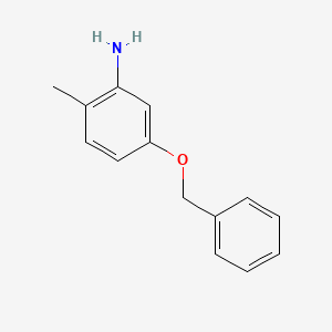 5-(Benzyloxy)-2-methylaniline chemical structure (CAS 19499-88-8)