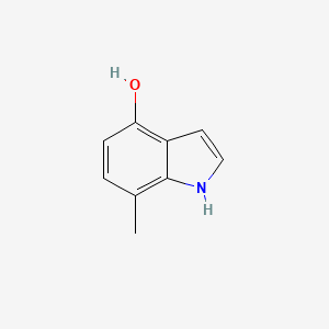 7-Methyl-1H-indol-4-ol chemical structure (CAS 19499-91-3)