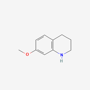 7-Methoxy-1,2,3,4-tetrahydroquinoline chemical structure (CAS 19500-61-9)