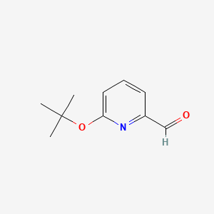 6-(tert-Butoxy)picolinaldehyde chemical structure (CAS 195044-13-4)