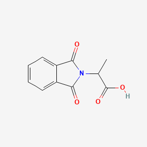 2-(1,3-Dioxoisoindolin-2-yl)propanoic acid chemical structure (CAS 19506-87-7)