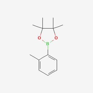 4,4,5,5-Tetramethyl-2-(o-tolyl)-1,3,2-dioxaborolane chemical structure (CAS 195062-59-0)