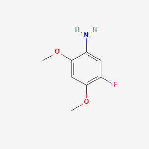 5-Fluoro-2,4-dimethoxyaniline chemical structure (CAS 195136-65-3)