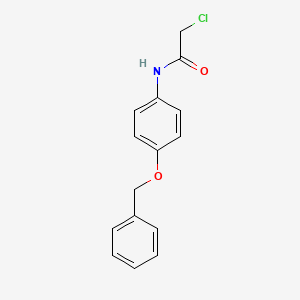 N-(4-(Benzyloxy)phenyl)-2-chloroacetamide chemical structure (CAS 19514-92-2)