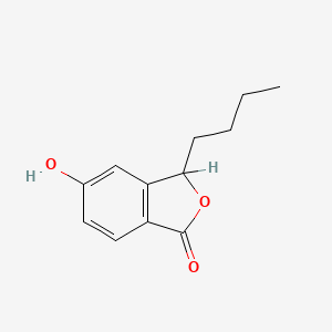 3-Butyl-5-hydroxyisobenzofuran-1(3H)-one chemical structure (CAS 195142-72-4)