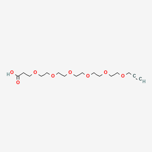 Propargyl-peg6-acid chemical structure (CAS 1951438-84-8)