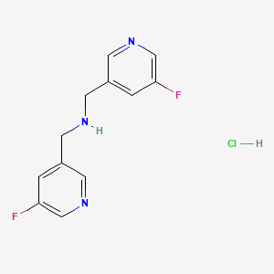 Bis((5-fluoropyridin-3-yl)methyl)amine hydrochloride chemical structure (CAS 1951439-24-9)