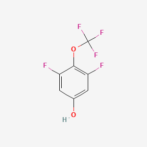 3,5-Difluoro-4-(trifluoromethoxy)phenol chemical structure (CAS 195206-85-0)