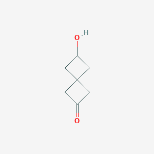 6-Hydroxyspiro[3.3]heptan-2-one chemical structure (CAS 1952348-83-2)