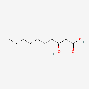 (R)-3-Hydroxydecanoic acid chemical structure (CAS 19525-80-5)