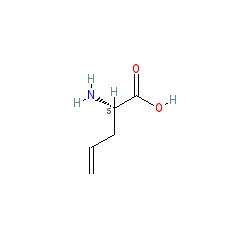(S)-2-Aminopent-4-enoic acid hydrochloride chemical structure (CAS 195316-72-4)