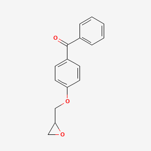 (4-(Oxiran-2-ylmethoxy)phenyl)(phenyl)methanone chemical structure (CAS 19533-07-4)
