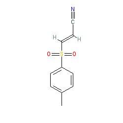 (E)-3-Tosylacrylonitrile chemical structure (CAS 19542-67-7)