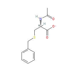 N-Acetyl-S-benzyl-L-cysteine chemical structure (CAS 19542-77-9)