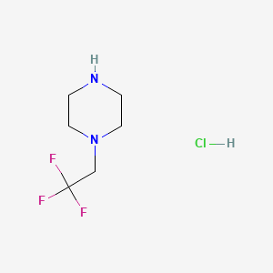 1-(2,2,2-Trifluoroethyl)piperazine hydrochloride chemical structure (CAS 195447-63-3)