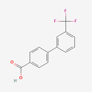 3'-(Trifluoromethyl)-[1,1'-biphenyl]-4-carboxylic acid chemical structure (CAS 195457-70-6)