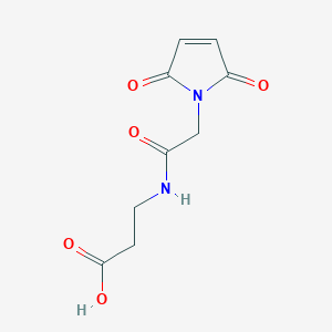 3-(2-(2,5-Dioxo-2,5-dihydro-1H-pyrrol-1-yl)acetamido)propanoic acid chemical structure (CAS 1954756-80-9)