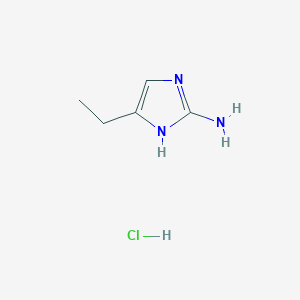 4-Ethyl-1H-imidazol-2-amine hydrochloride chemical structure (CAS 19552-61-5)