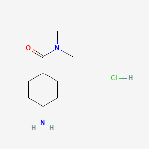 4-Amino-N,N-dimethylcyclohexane-1-carboxamide hydrochloride chemical structure (CAS 1955518-06-5)