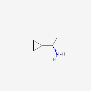 (S)-1-Cyclopropylethanamine chemical structure (CAS 195604-39-8)