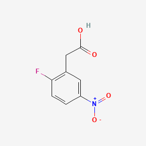 2-Fluoro-5-nitrophenylacetic acid chemical structure (CAS 195609-18-8)