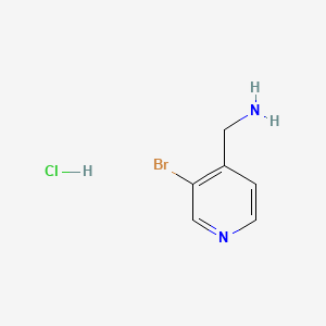 (3-Bromopyridin-4-yl)methanamine hydrochloride chemical structure (CAS 1956307-14-4)