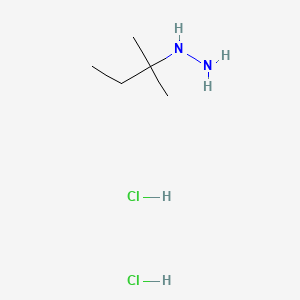 tert-Pentylhydrazine dihydrochloride chemical structure (CAS 1956322-56-7)