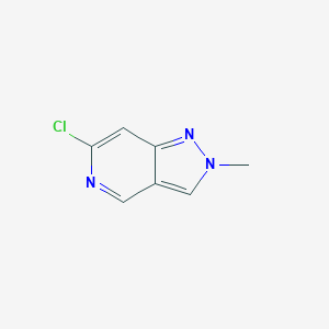 6-Chloro-2-methyl-2H-pyrazolo[4,3-c]pyridine chemical structure (CAS 1956327-01-7)