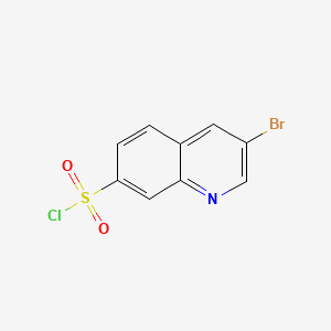 3-Bromoquinoline-7-sulfonyl chloride chemical structure (CAS 1956331-36-4)