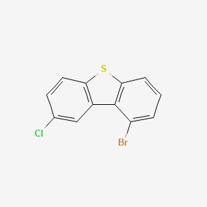 1-Bromo-8-chlorodibenzo[b,d]thiophene chemical structure (CAS 1956366-55-4)