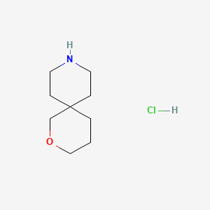 2-Oxa-9-azaspiro[5.5]undecane hydrochloride chemical structure (CAS 1956370-88-9)