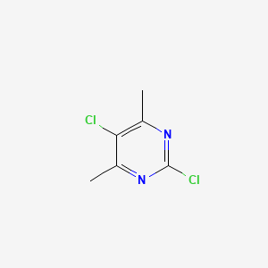 2,5-Dichloro-4,6-dimethylpyrimidine chemical structure (CAS 19573-83-2)