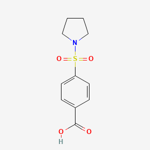 4-(Pyrrolidin-1-ylsulfonyl)benzoic acid chemical structure (CAS 19580-33-7)