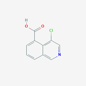 4-Chloroisoquinoline-5-carboxylic acid chemical structure (CAS 1958063-09-6)