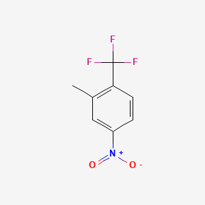 2-Methyl-4-nitro-1-(trifluoromethyl)benzene chemical structure (CAS 1960-52-7)