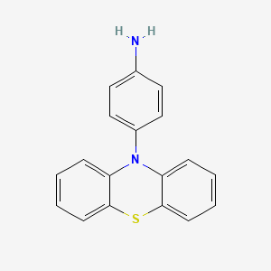 4-(10H-Phenothiazin-10-yl)aniline chemical structure (CAS 19606-95-2)