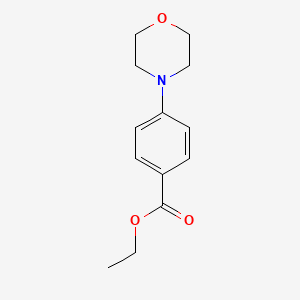 Ethyl 4-Morpholinobenzoate chemical structure (CAS 19614-15-4)