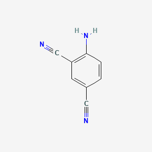 4-Aminoisophthalonitrile chemical structure (CAS 19619-22-8)