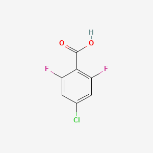 4-Chloro-2,6-difluorobenzoic acid chemical structure (CAS 196194-58-8)