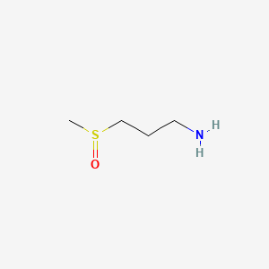 3-Methanesulfinylpropan-1-amine chemical structure (CAS 196200-06-3)