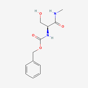 (S)-Benzyl (3-hydroxy-1-(methylamino)-1-oxopropan-2-yl)carbamate chemical structure (CAS 19647-68-8)
