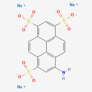 Sodium 8-aminopyrene-1,3,6-trisulfonate chemical structure (CAS 196504-57-1)