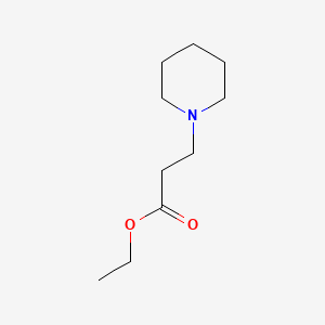 Ethyl 3-(piperidin-1-yl)propanoate chemical structure (CAS 19653-33-9)