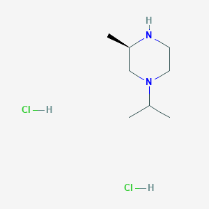 (R)-1-Isopropyl-3-methyl-piperazine dihydrochloride chemical structure (CAS 1965314-63-9)