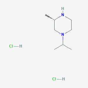 (S)-1-Isopropyl-3-methyl-piperazine dihydrochloride chemical structure (CAS 1965314-72-0)