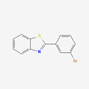 2-(3-Bromophenyl)benzothiazole chemical structure (CAS 19654-14-9)
