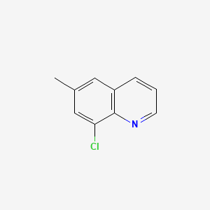 8-Chloro-6-methylquinoline chemical structure (CAS 19655-46-0)