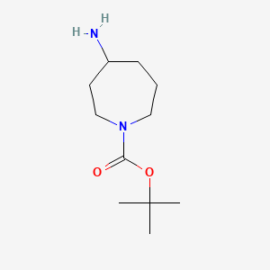 tert-Butyl 4-aminoazepane-1-carboxylate chemical structure (CAS 196613-57-7)