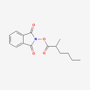 1,3-Dioxoisoindolin-2-yl 2-methylhexanoate chemical structure (CAS 1967011-58-0)