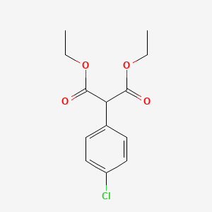 Diethyl 2-(4-chlorophenyl)malonate chemical structure (CAS 19677-37-3)